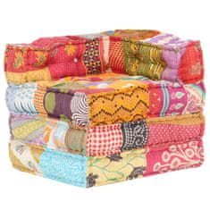 Greatstore Modulární pouf patchwork textil