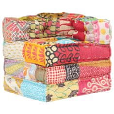 Greatstore Modulární pouf patchwork textil