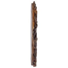 Greatstore Nástěnné zrcadlo 60 cm teak kulaté