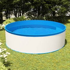 Greatstore Nadzemní bazén se závěsným skimmerem a čerpadlem 350x90 cm bílý