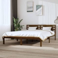 shumee Rám postele medově hnědý masivní borovice 120 x 200 cm