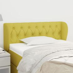 Greatstore Čelo postele typu ušák zelené 93x23x78/88 cm textil