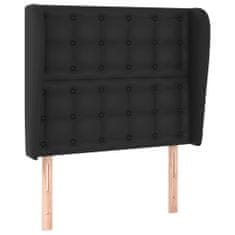 Vidaxl Čelo postele typu ušák černé 93x23x118/128 cm umělá kůže