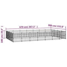 Petromila Venkovní psí kotec ocel 26,35 m²