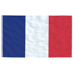Vidaxl Vlajka Francie a stožár 5,55 m hliník