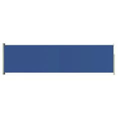 Greatstore Zatahovací boční markýza 140 x 500 cm modrá