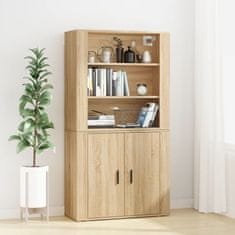 Greatstore Skříň highboard dub sonoma kompozitní dřevo