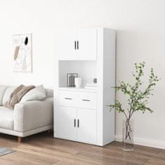 Greatstore Skříň highboard bílá kompozitní dřevo