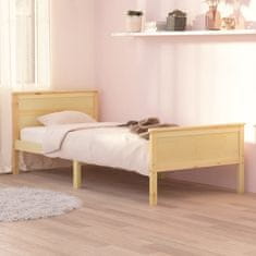 Greatstore Rám postele masivní borové dřevo 90 x 200 cm
