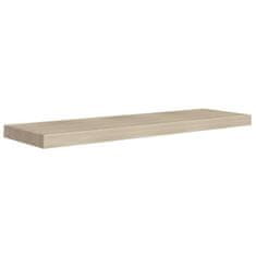 Vidaxl Plovoucí nástěnné police 4 ks dubové 90 x 23,5 x 3,8 cm MDF