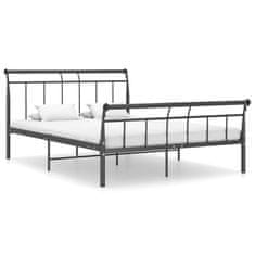 Vidaxl Rám postele černý kovový 140 x 200 cm