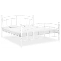 Greatstore Rám postele bílý kov 180 x 200 cm