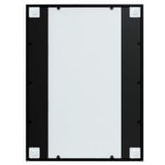 Vidaxl Nástěnné zrcadlo černé 80 x 60 cm kov
