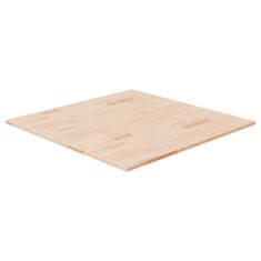 Greatstore Čtvercová stolní deska80x80x1,5 cm masivní dub bez úprav