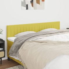 Greatstore Čelo postele 2 ks zelené 80 x 5 x 78/88 cm textil