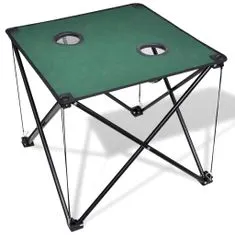Vidaxl Skládací kempingový stůl tmavě zelený