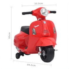 Greatstore Elektrický skútr Vespa GTS300 červený