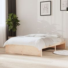 shumee Rám postele masivní dřevo 120 x 200 cm