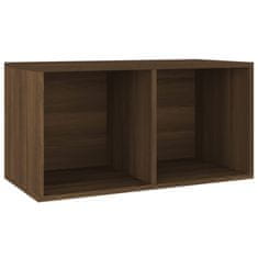 Vidaxl Úložný box na LP desky hnědý dub 71x34x36 cm kompozitní dřevo