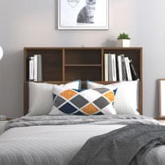 Greatstore Čelo postele s úložným prostorem hnědý dub 100x19x103,5 cm