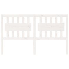 Vidaxl Čelo postele bílé 165,5 x 4 x 100 cm masivní borovice