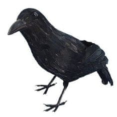 Smiffys Halloween Death - Dekorace havran černý 33 cm