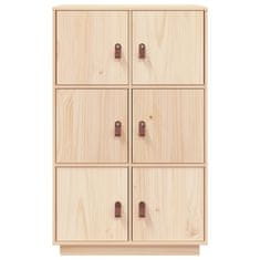 Greatstore Skříň highboard 67 x 40 x 108,5 cm masivní borové dřevo