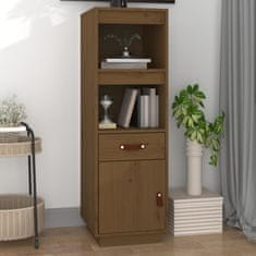 Greatstore Skříň highboard medově hnědá 34x40x108,5 cm masivní borovice