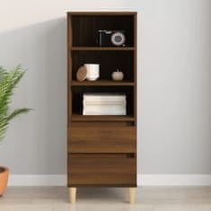 Vidaxl Skříň highboard hnědý dub 40 x 36 x 110 cm kompozitní dřevo