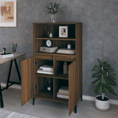 Vidaxl Skříň highboard hnědý dub 60 x 36 x 110 cm kompozitní dřevo