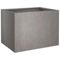Greatstore Truhlík šedý 62 x 47 x 46 cm povětrnostně odolná ocel