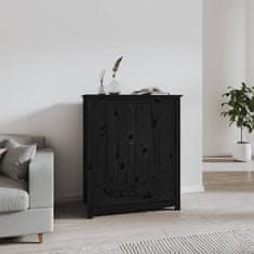 Vidaxl Skříň highboard černá 83 x 41,5 x 100 cm masivní borové dřevo