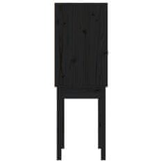 Vidaxl Skříň highboard černá 60x40x120 cm masivní borové dřevo