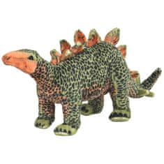Greatstore Stojící plyšová hračka, dinosaurus stegosaurus, zelený, XXL