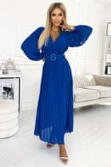 Numoco Dámské španělské šaty s volánky Klara královsky modrá One size