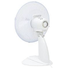 Vidaxl Stolní ventilátor 3 rychlosti 30 cm 40 W bílý