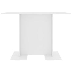 Vidaxl Jídelní stůl bílý 110 x 60 x 75 cm dřevotříska