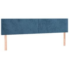 Vidaxl Box spring postel s matrací tmavě modrá 180x200 cm samet