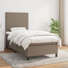 shumee Box spring postel s matrací taupe 80x200 cm textil