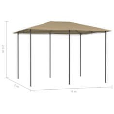 Vidaxl Altán 3 x 4 x 2,6 m taupe 160 g/m²