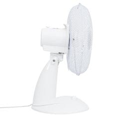 Vidaxl Stolní ventilátor 3 rychlosti 30 cm 40 W bílý