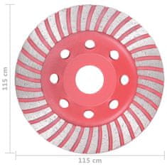 Vidaxl Diamantový brusný talíř turbo 115 mm