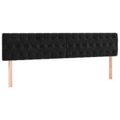 Greatstore Box spring postel s matrací černá 180x200 cm samet