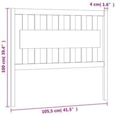 Vidaxl Čelo postele 105,5 x 4 x 100 cm masivní borovice