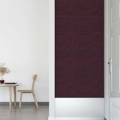 Vidaxl Nástěnné panely 12 ks fialové 30 x 30 cm textil 1,08 m²