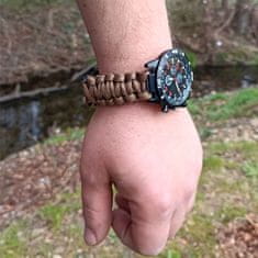 Zaparkorun.cz Hodinky na přežití Survival Watches, hnědé