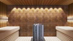 Horavia Dekorativní saunový obklad HEXAGON, abachi thermowood 432x373mm