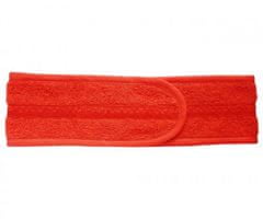 Horavia Wellness čelenka MaryBerry do sauny, červená s krajkou