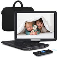 Pumpkin 16" přenosný DVD přehrávač auto monitor HDMI 1080P HD USB SD AV-IN/OUT