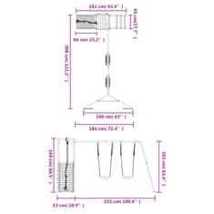 Vidaxl Dětské hřiště na zahradu impregnované borové dřevo